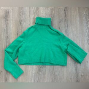 Zara Vibrant Green Turtleneck Sweater